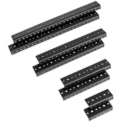 Server Rack 12U Vertical Rack Rail Pair DIY Hardware Kit Cabinet Frame Rack