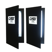 Año Nuevo Día DE LA MADRE Festividades navideñas 2 páginas Cubierta de menú LED iluminada Ventana de logotipo iluminada 5,5X11 ''PARA EL Día del Padre