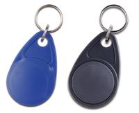 Personnalisé TK4100 EM4200 T5577 Programmable Réinscriptible UID 125Khz 13.56Mhz ABS Tag Keyfob RFID Key Fob avec Porte-clés