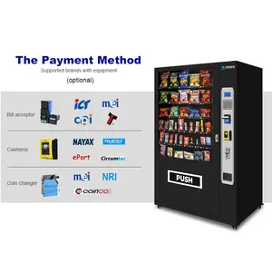 Distributeurs automatiques électriques réfrigérés de boissons sans argent de casse-croûte pour des distributeurs automatiques d'articles au détail