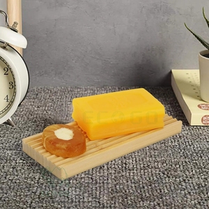 Bandeja de Bambú Natural Premium para Jabón, Jabonera Autodrenante para Baño, Cocina, <span class=keywords><strong>Ducha</strong></span>, Fregadero, Organizador de Jabón - Product Image 1