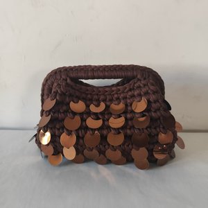 2025 Sweet Colorful <strong>Sparkling</strong> Handcrafted Sequin Mermaid Crochet <strong>Bags</strong> - Product Image 1