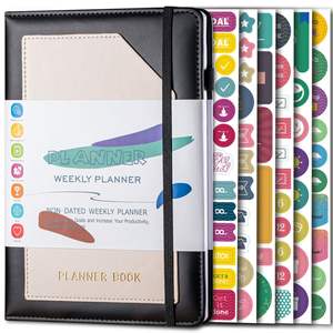 Myway Organisateur A5 Impression Personnalisée Journal Quotidien en <span class=keywords><strong>Cuir</strong></span> PU Agenda Notebook A5 Cheap Diary office To Do List Academic Planner - Product Image 2