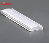 Profilé LED LVSEN LS-069 18*5MM, profilé en aluminium personnalisé, canal LED, diffuseur de lumière, extrusion pour bande LED