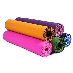 Eco Vriendelijke Nieuwe Patroon Comfort Pilates En Stretching Cushioned Tpe Yoga Oefening Mat