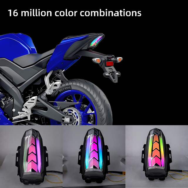 Motorcycle LED Tail Light With Brake Turn Signal For Yamaha R15 V3 V4 YFZ Accessories Lighting System Ready To Ship