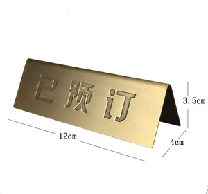 Pincel personalizado com dupla face gravado a laser, placa de bronze para reserva, placas de metal e bronze, placas com logotipo, etiqueta de bronze com logotipo