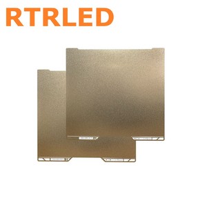 Placa de Construcción de Doble Cara con Recubrimiento de Polvo <span class=keywords><strong>PEI</strong></span> Texturizado para Impresora 3D Bambu Lab H2D/H2S, Lámina de Acero Flexible Dorada y Negra - Product Image 2