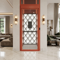 Pièces d'ascenseur de qualité garantie, panneau de porte de palier d'ascenseur pour villa, testé en usine, en verre trempé, silencieux, pour usage domestique