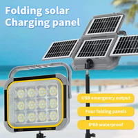 La lampe solaire rechargeable extérieure de camping allume la lampe solaire portative d'USB de secours de camping les lumières menées solaires pour le camping de jardin