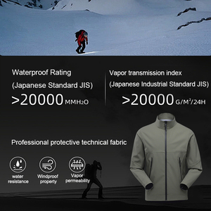 Veste de camping unisexe à coque rigide, imperméable, coupe-vent, légère, pour la randonnée en plein air, avec capuche, coupe-vent, veste d'alpinisme - Product Image 3