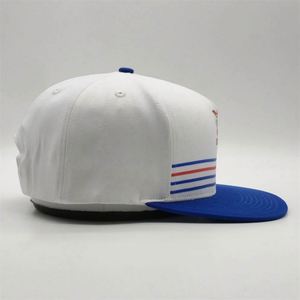 High Quality Customize 5 Panel Snapback <b>Hats</b>,White Pvc Emboss Logo Stipe Snapback Caps,Hip Hop Snapback in Bulk - Product Image 5