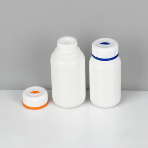 ขวดพลาสติก HDPE ขนาด 100 มล. 150 มล. 200 มล. 250 มล. พร้อมฝาปิดวงแหวนหลากสี - Product Image 4