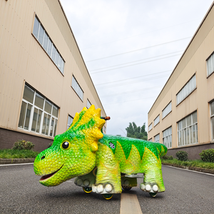 <span class=keywords><strong>Voiture</strong></span> électrique mécanique en forme de <span class=keywords><strong>dinosaure</strong></span> pour parc d'attractions, idéale pour centre commercial - Product Image 3