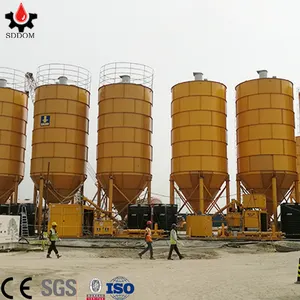 20 tonnes de silo de ciment mobile silo SDDOM marque 10 tonnes. 30 tonnes 50 tonnes 60 tonnes 100ton efficacité poudre ciment silo
