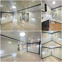 Casa Contenedor Prefabricada Expandible Estándar AU de 20 y 40 Pies, de 1, 2, 3, 4, 5 Dormitorios, de Lujo, Precio, Vivienda Portátil