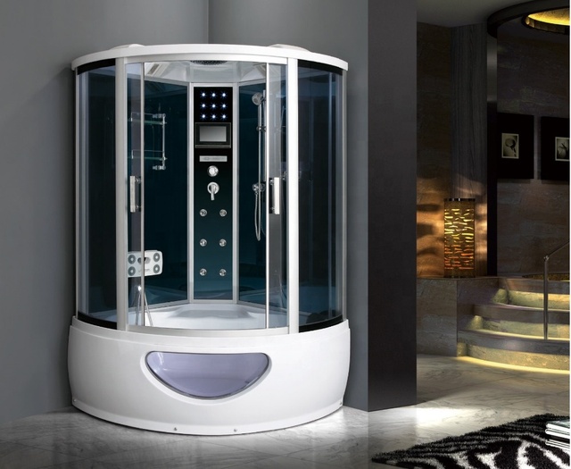 Modern Design Combination Big Sector Enclosed Steam Shower Room Cabin With Tub