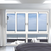Porte coulissante en aluminium isolée de style européen haut de gamme Hangxing Proof House Windows, robuste et isolante