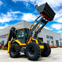 Loader Skid Steer Diesel Mini Backhoe Loader Teleskopik Berkinerja Tinggi Buatan China untuk Dijual