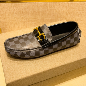 Mocassins en cuir pour hommes, antidérapants, respirants, pour la marche en extérieur, chaussures décontractées à enfiler pour le travail, le bureau, la conduite, baskets - Product Image 3