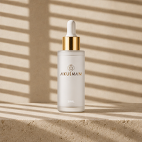 Vente en gros de flacons compte-gouttes en verre cosmétique givré blanc de 1 oz (30 ml) pour sérum anti-âge pour le visage, soin de la peau