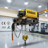 Palans électriques à câble métallique Kaidao type CD 2 tonnes 380V CE ISO, nouvelle version, télécommande métallique, protection IP54