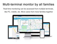Montre connectée avec suivi GPS, bracelet de suivi GPS 4G pour personnes âgées, communication bidirectionnelle SOS, communauté de vie senior
