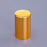 Fea personalizado 13mm 15mm bomba de perfume a prueba de fugas cilindro redondo plata oro negro Tapa de botella de perfume de aluminio logotipo personalizado