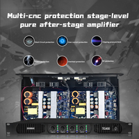 Gooermi TG200 Yüksek Kaliteli 350Watt *2 Kanal Dijital Ses Güç Amplifikatörü 1U Dijital Amplifikatör Açık Hava Sahne Performansları İçin