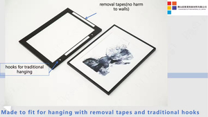 Mixtiles 8X8" 20*20cm 20*30cm 30*40cm Durable and Re-usable Memorial Restickable Wall Mounted <b>ABS</b> Plastic Photo Frame - Product Image 4