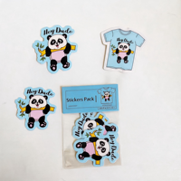 Stiker Planner Kartun Tahan Air Custom Logo Grosir, Perekat Sendiri untuk Kerajinan Lilin Bingkai Foto Berkualitas Tinggi Glossy/Matte