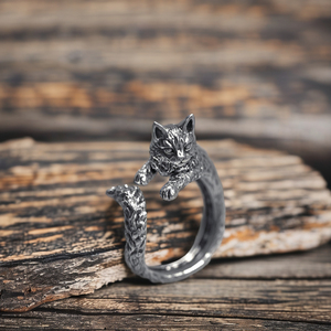 Vintage Silver Color <strong>Cat</strong> <strong>Ring</strong> Terrible Evil Witch <strong>Cat</strong> Opening <strong>Ring</strong> Cocktail Party Women's Cute Pet <strong>Rings</strong> Anniversary Wholesale - Product Image 5