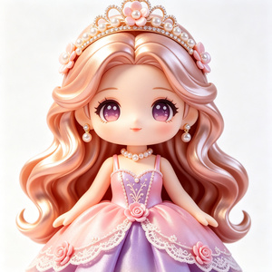 Figurine personnalisée <span class=keywords><strong>Princesse</strong></span> des rêves en boîte mystère 6+1, jouet en PVC, poupée mignonne de collection, décoration de bureau, cadeau pour filles - Product Image 2