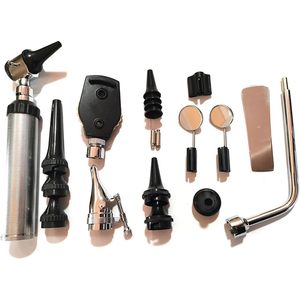 Kit de Diagnóstico Veterinario ORL, Oftalmoscopio LED, Otoscopio, Juego de 12 Instrumentos, Operación Manual, Certificado CE - Product Image 1