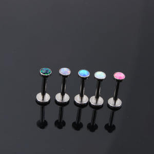 Anillos de Labio de Titanio G23, Piercings de Oídos con Ópalo, Joyería para Mujeres y Hombres, para Bodas, Fiestas y Regalos - Product Image 6