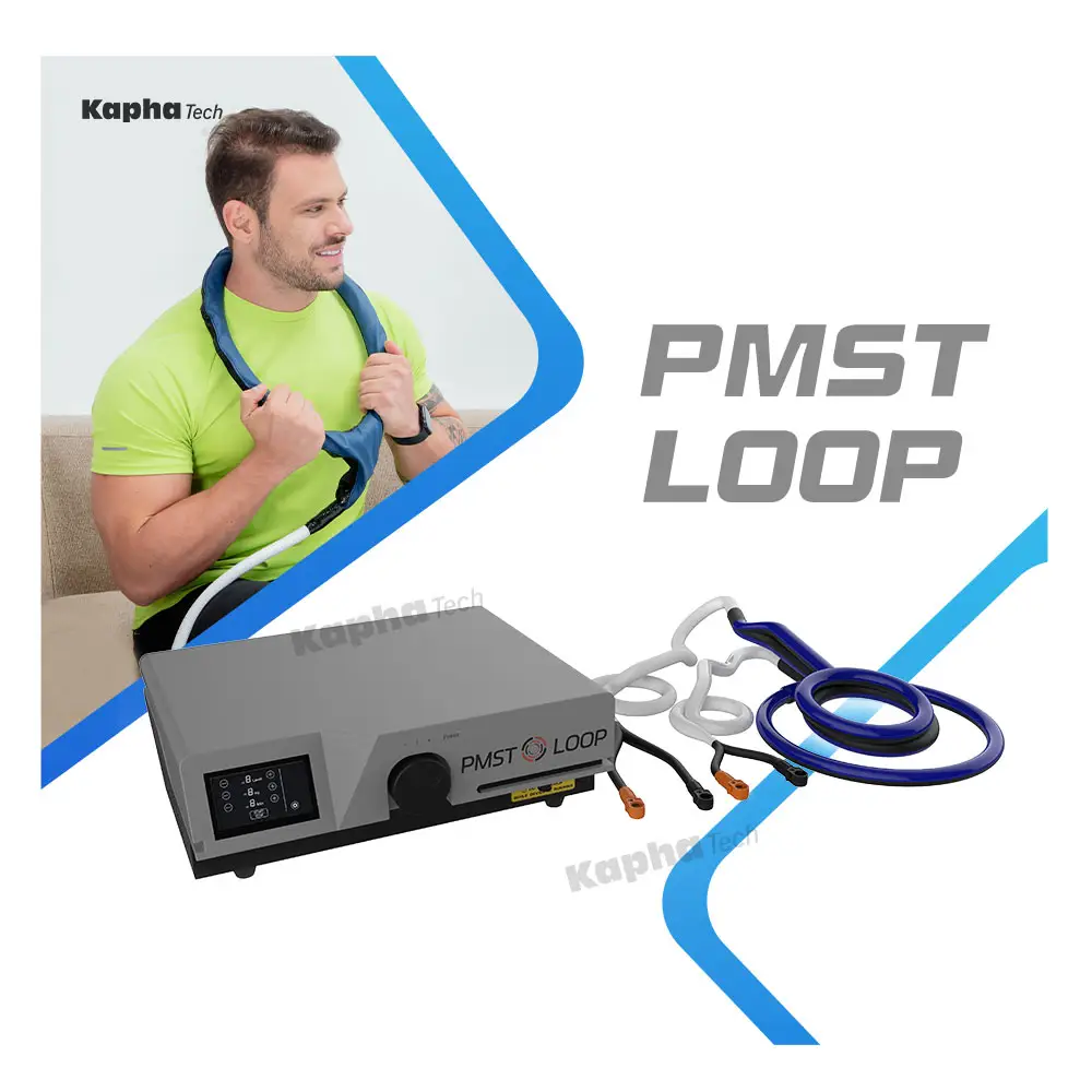 Портативная машина PEMF PMST LOOP PRO для облегчения боли, улучшения кровообращения опорно-двигательного аппарата