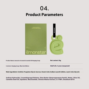 Emontster 50g Mặt dây chuyền hương liệu xà phòng treo thân thiện với môi trường hương thơm tinh dầu cao cấp quà tặng thích hợp - Product Image 5