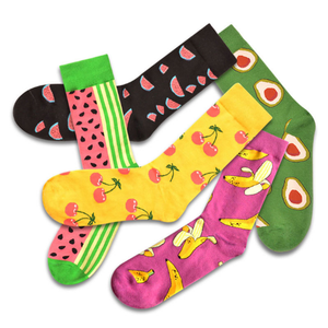 Sokken Boîte personnalisée d'usine Logo Food Fruit Series Crew Cotton Men Dress Dress Funny Socks - Product Image 4
