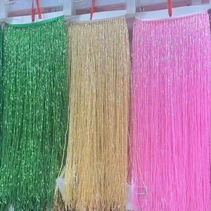 50 Cm Với Bugle Hạt <span class=keywords><strong>Fringe</strong></span> Tua Trang Trí Trims Màu Đỏ - Product Image 1