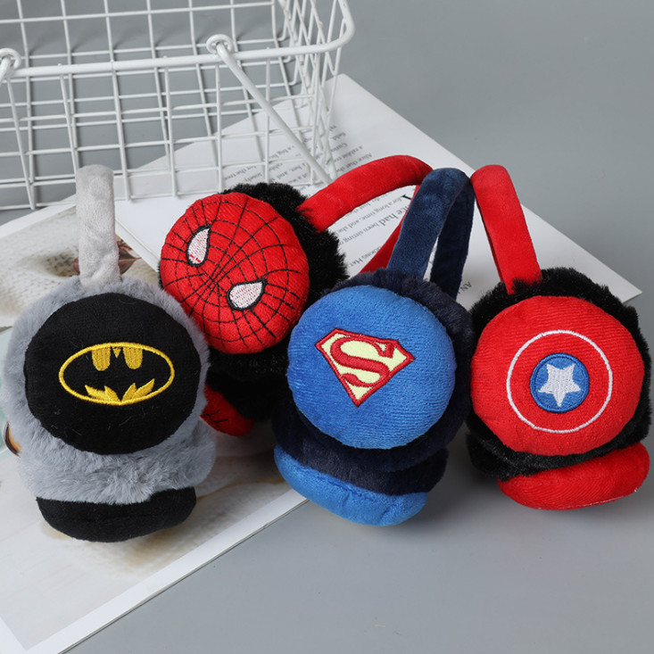 Модные Мультяшные меховые наушники теплые наушники для девочек Однотонные зимние