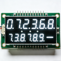 Module d'affichage LCD TFT personnalisé à 8 chiffres, haute luminosité (1500 nits), 320x240, interface SPI, gris/noir, blanc, 3,3 V/5 V, pour calculatrice
