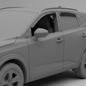 Déflecteurs de fenêtre <span class=keywords><strong>Nissan</strong></span> <span class=keywords><strong>Qashqai</strong></span> / Rogue Sport / Dualis 2006-présent, finition mate, autocollants, déflecteurs de vent, pare-pluie, 4 pièces - Product Image 2