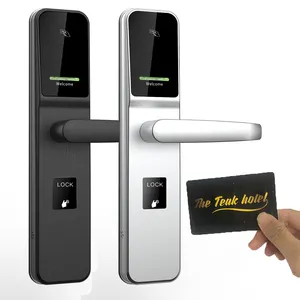 מפתח כרטיס אינטליגנטי אלקטרוני RFID מלון חדר מנעול דלת עם כרטיס RFID חכם מערכת ניהול מלון