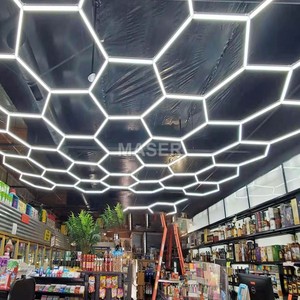 Luci LED Esagonali di Alta Qualità per Negozi, Ideali per Salone di Parrucchiere, Negozio di Scarpe e Negozio di Abbigliamento, Design Interni e Plafoniere a Nido d'Ape - Product Image 6