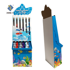 Jouets promotionnels de supermarché Petites boules Présentoir au sol en carton personnalisé Présentoir en papier - Product Image 6