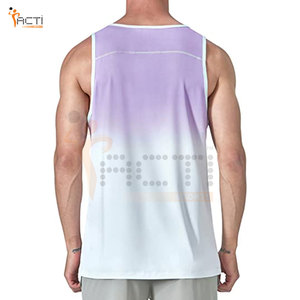 Camiseta sin mangas hecha en el mejor material, camiseta sin mangas con diseño de logotipo personalizado, camiseta sin mangas Lisa para gimnasio para hombre - Product Image 3