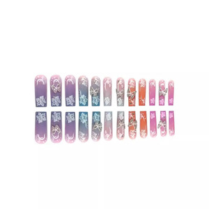 Nuevo juego de prensa de alta calidad para uñas y dedos de los pies, venta al por mayor, precio bajo, hermosos diseños de Uñas postizas, arte de uñas - Product Image 3