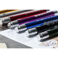 Penlight Médical LED Réutilisable Stylo Lumière avec Jauge De Pupille Infirmières Stylo Torche Lumière Usage Médical Clip De Poche Docteur Optique Stylo Lumière