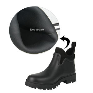 Stivali Wellington alla caviglia da <span class=keywords><strong>donna</strong></span> all'ingrosso OEM stivali da pioggia corti per l'estate inverno autunno impermeabili in gomma Chelsea Design - Product Image 4