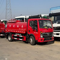 Nouveau camion de pompiers diesel avec réservoir d'eau de 5001 à 7000 L, pulvérisation haute de 60 m, arroseur multifonctionnel de lutte contre l'incendie